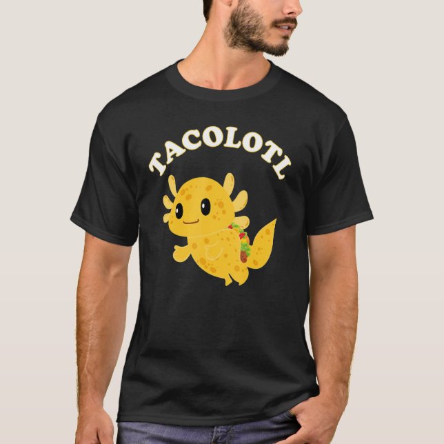 Camiseta Taco Axolotl Cute Mexicano Axolotl Men Girls (Frente)