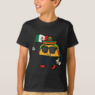 Camiseta Taco Bandeira México Cinco De Mayo Mexicano