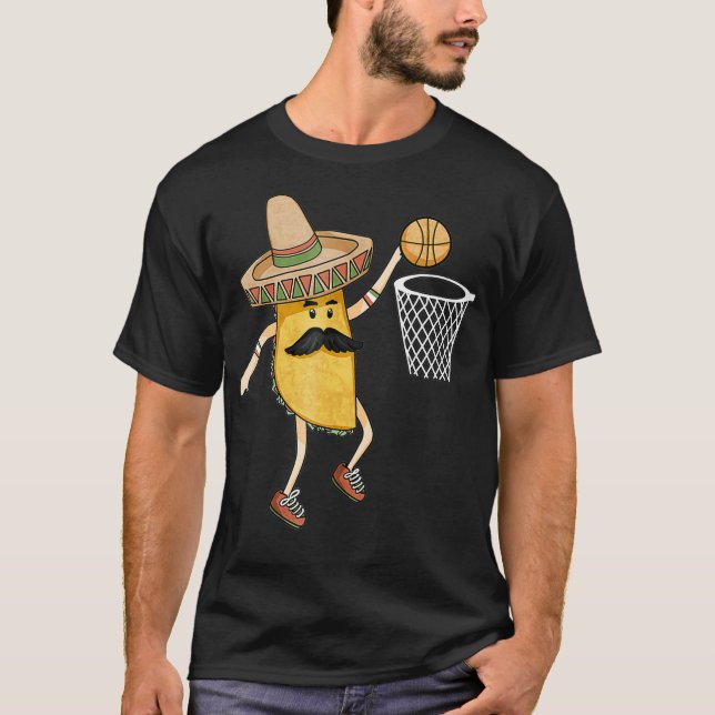 Camiseta Taco Basbol Slam Dunk Sports Engraçado Cinco De (Frente)