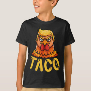 Camiseta Taco Bonito Trump Sempre Foge Frangos Engraçado Va