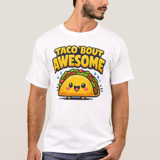 Camiseta Taco 'Bout Incrível Design de Cartoon de Taco Engr