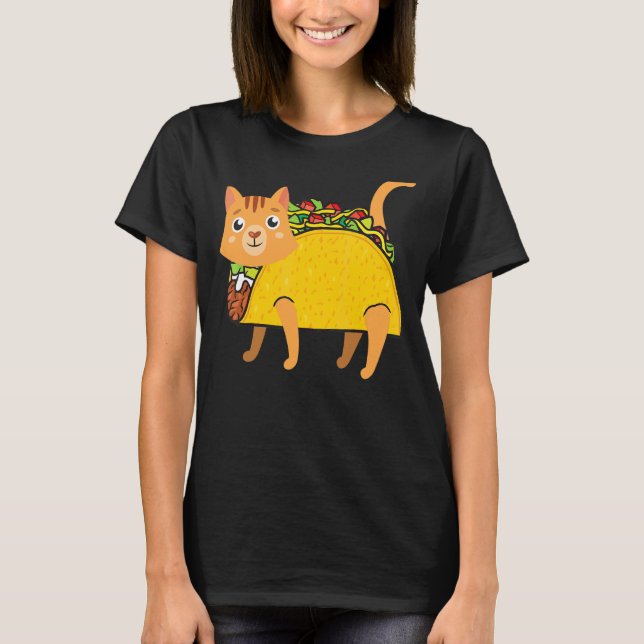 Camiseta Taco Cat Comida Mexicana Homens Jovens Jovens 7 (Frente)