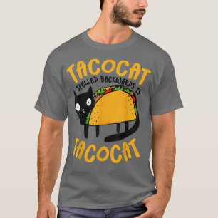 Camiseta Taco Cat Engraçado Adoro Tacos