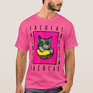Camiseta Taco Cat Escrito ao Contrário é Taco Cat Cat Canta