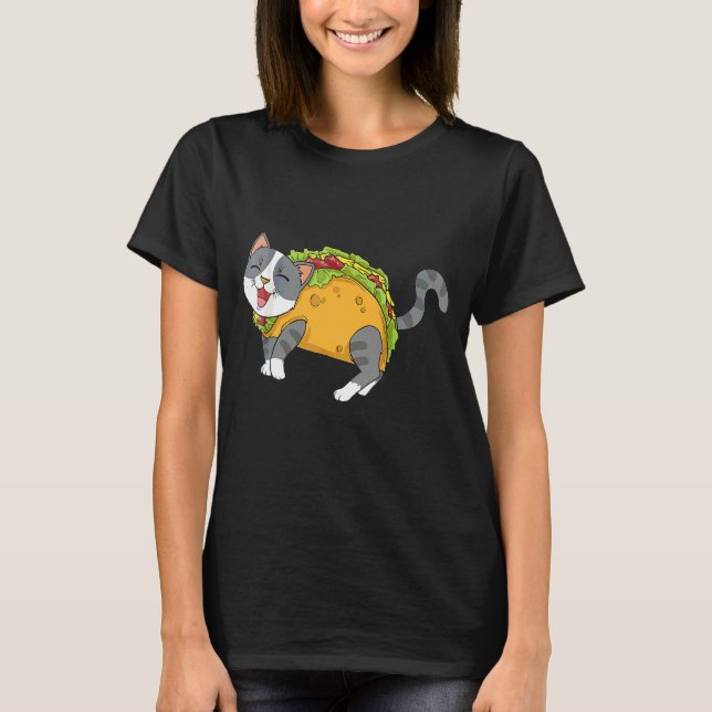 Camiseta Taco Cat Mexicano Comida Cat Cinco de Mayo (Frente)
