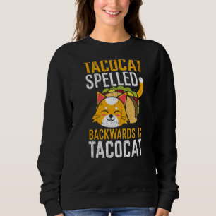 Camiseta Taco Cat Ortografado Para Trás É Taco Cat Mexicano