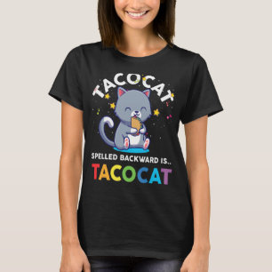 Camiseta Taco Cat Ortografado Para Trás É Tacoca Youth Boys