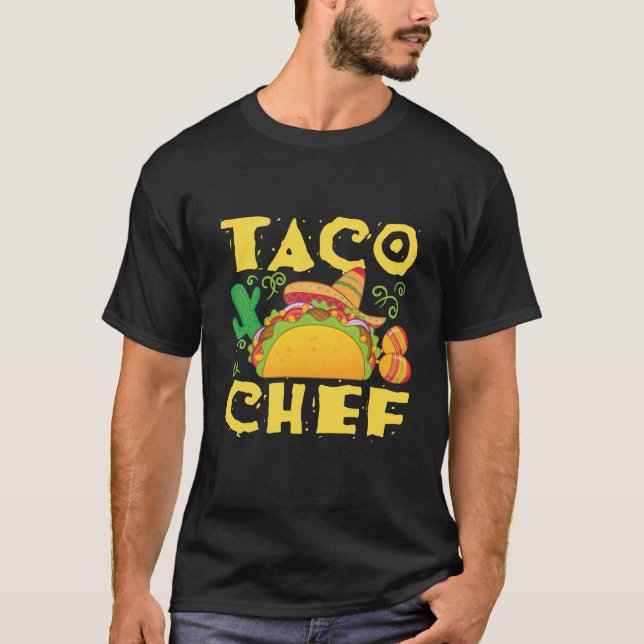 Camiseta Taco Chef Cook Comida mexicano (Frente)