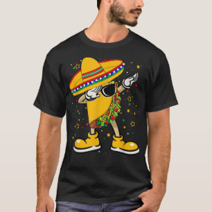 Camiseta Taco Dabbing Cinco De Mayo Engraçado Meninos Homen