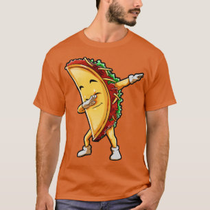 Camiseta Taco Dabbing Comida mexicana por cima dos presente