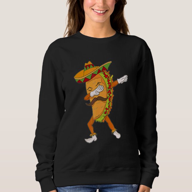 Camiseta Taco Dabbing Posta Comida mexicana 5 De Mayo Boy G (Frente)