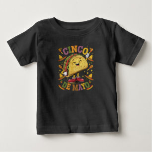 Camiseta Taco Dançante Divertido Festa Cinco De Mayo