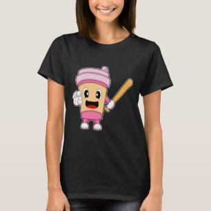 Camiseta Taco de beisebol Bastão de beisebol