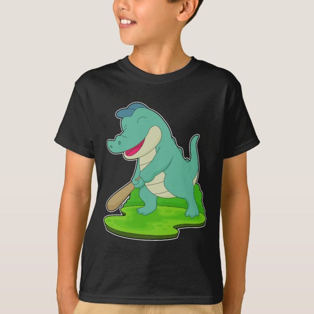 Camiseta Taco de beisebol de crocodilo (Frente)