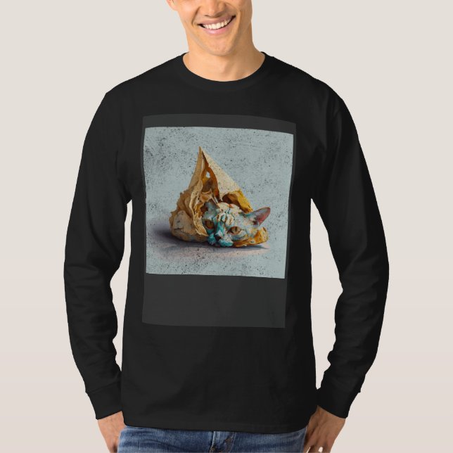 Camiseta Taco de Crânio de Gato (Frente)