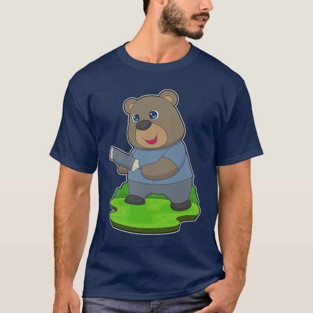 Camiseta Taco de críquete do urso (Frente)
