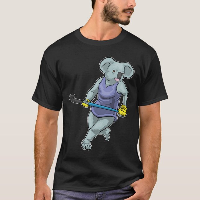Camiseta Taco de hóquei de Koala (Frente)