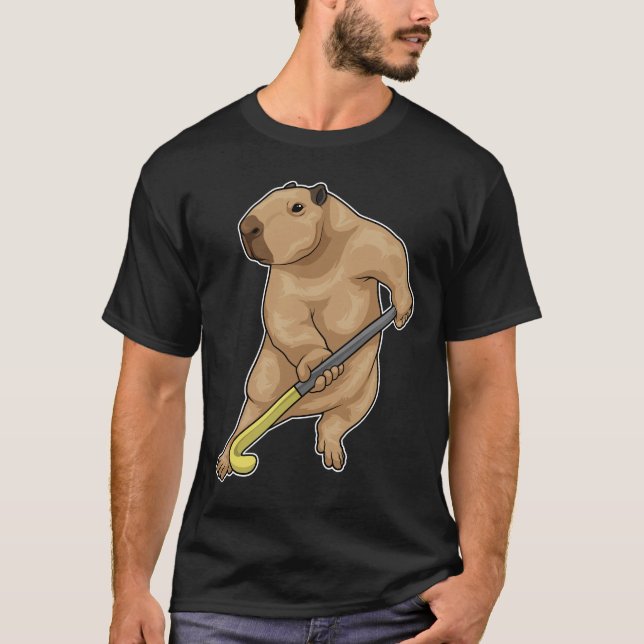 Camiseta Taco de hóquei em campo da Capybara (Frente)