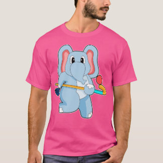 Camiseta Taco de hóquei em elefante