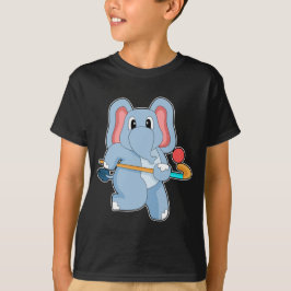 Camiseta Taco de hóquei em elefante