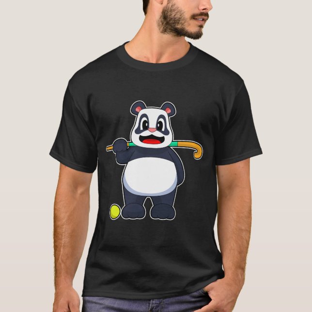 Camiseta Taco de Hóquei em Panda (Frente)