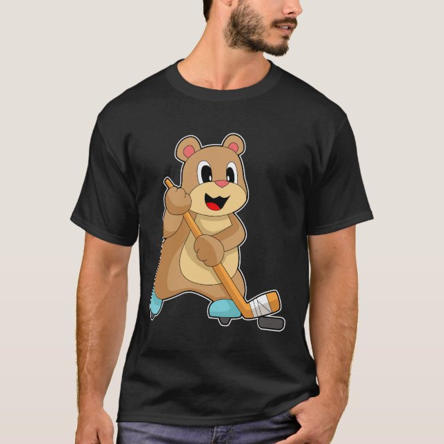 Camiseta Taco de hóquei no gelo (Frente)