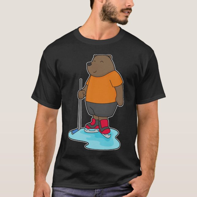 Camiseta Taco de hóquei no gelo (Frente)