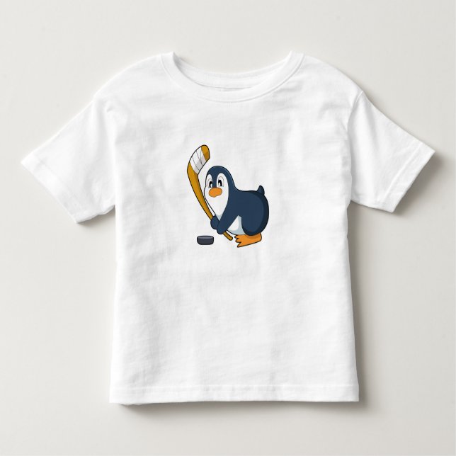 Camiseta Taco de hóquei no gelo do Pinguim (Frente)