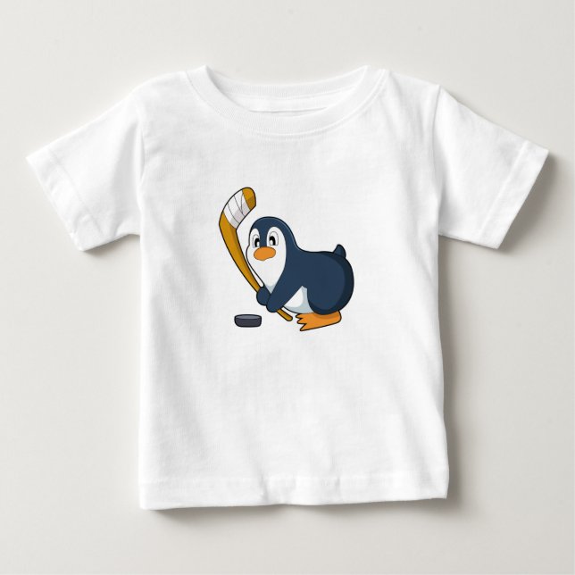 Camiseta Taco de hóquei no gelo do Pinguim (Frente)