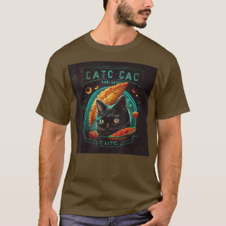 Camiseta Taco de Jogos para Gatos de Gato Negro