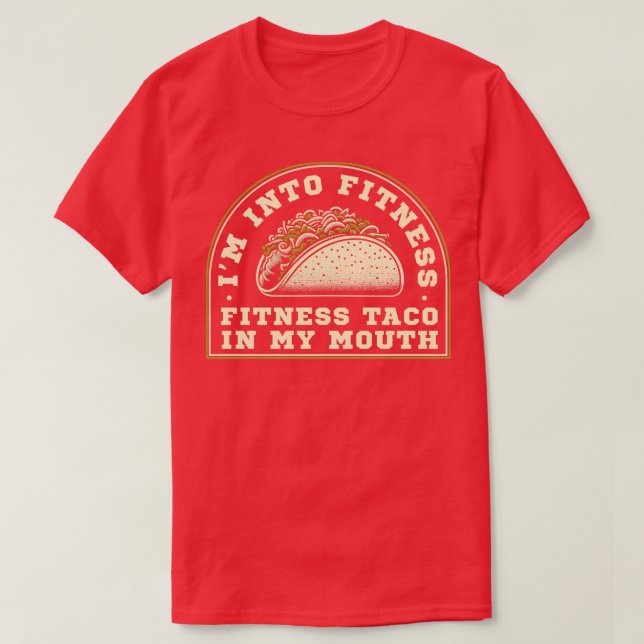Camiseta Taco de malhação na minha boca (Frente do Design)