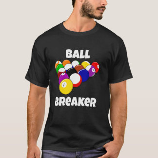 Camiseta Taco de Sinuca Divertido Jogador de Sinuca Quebra 