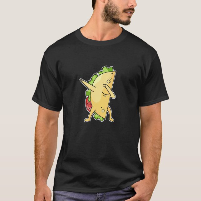 Camiseta Taco Design Para Uma Comida Mexicana (Frente)