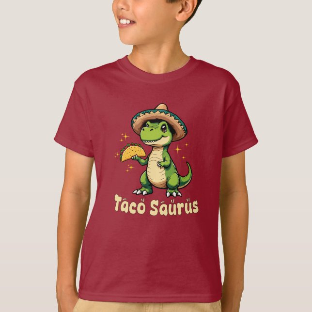 Camiseta Taco Dinosaur Design (Frente)