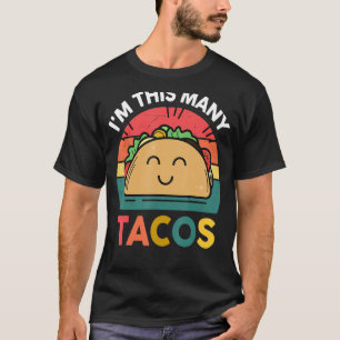 Camiseta Taco Festa de aniversário de 2 dias Eu sou tantos