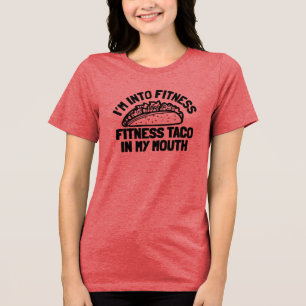 Camiseta Taco Fitness Ginásio Divertido