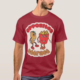 Camiseta Taco Fry Opposites Atrai Cartografia Engraçada de