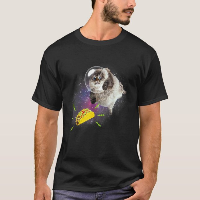 Camiseta Taco Gato  Gatos Tacos (Frente)