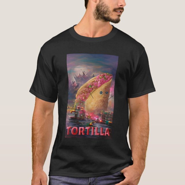 Camiseta Taco Godzilla Tortilla 436png436 (Frente)