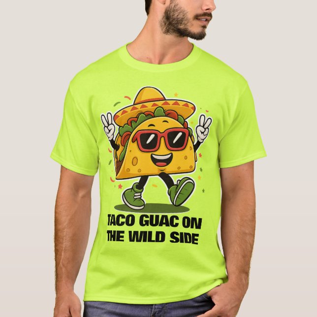 Camiseta Taco Guac no lado selvagem (Frente)