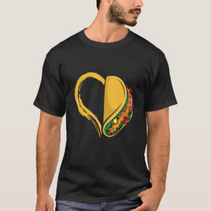 Camiseta Taco Heart Nacho Mexicano Comida Cinco De Mayo Val