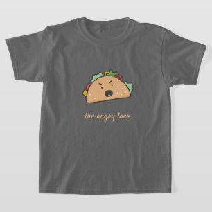 Camiseta Taco irritado - Texto personalizável Mad Taco Emoj