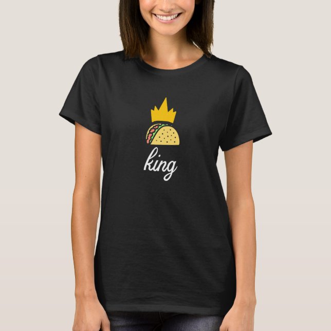Camiseta Taco King Taco Terça-feira Comendo Tacos (Frente)