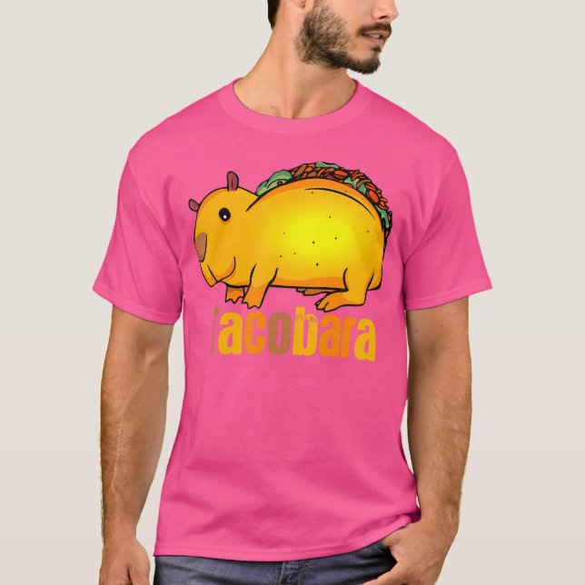 Camiseta Taco Lover Comida Mexicana Capybara Tacobara (Frente)