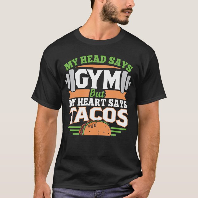 Camiseta Taco Lover Gym Workout (Frente)