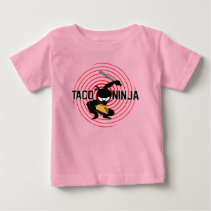 Camiseta Taco Ninja Design - Baby Fine Jersey T Shirt