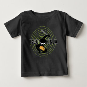 Camiseta Taco Ninja Design - Baby Fine Jersey T Shirt
