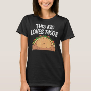 Camiseta Taco Para Crianças Tacos Mexicanos Fiesta Cinco De
