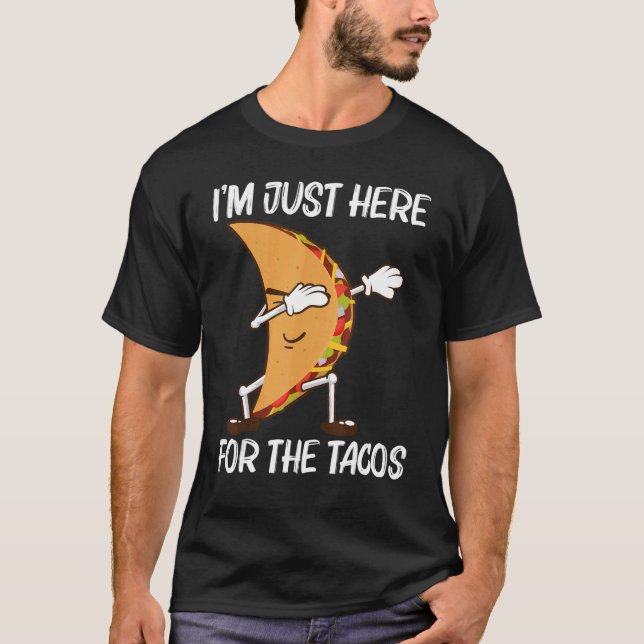 Camiseta Taco Para Homens, Comida Mexicana (Frente)