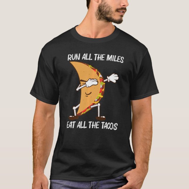 Camiseta Taco Para Homens, Comida Mexicana (Frente)